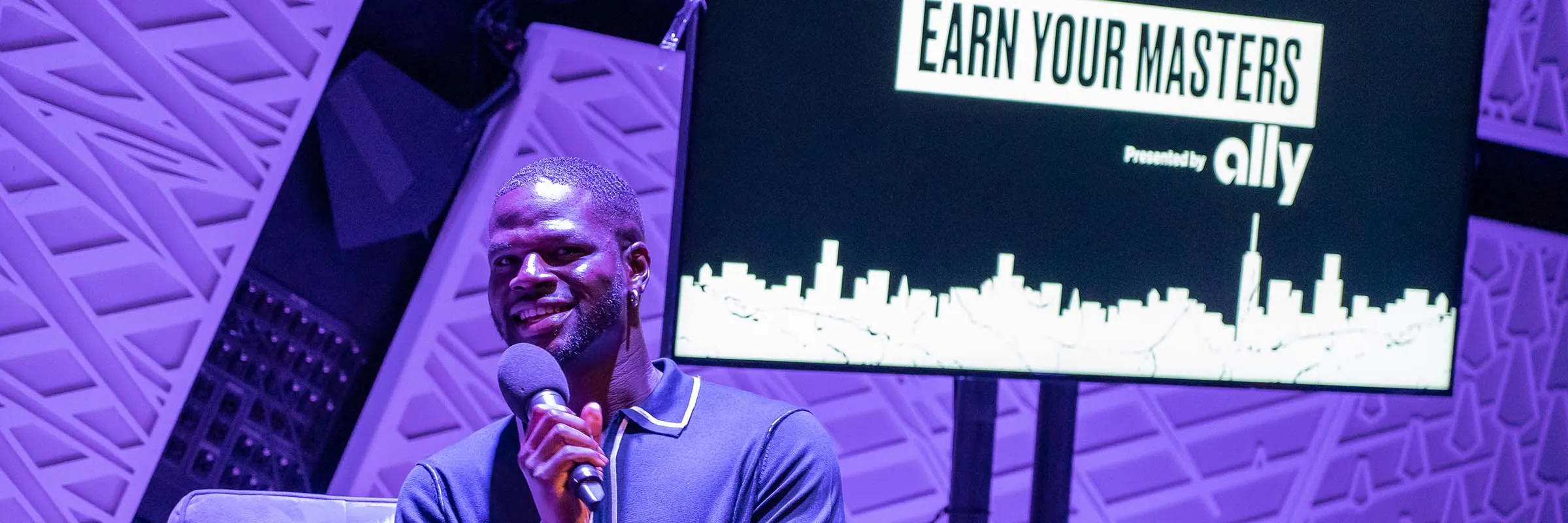 Gbadegesin speaks on Ally&rsquo;s Earn Your Masters panel during New York Fashion Week