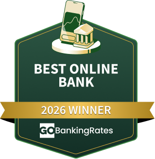 Best Online Bank Award 2026 issued to Ally Bank by GOBankingRates
