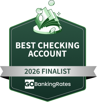 Best Checking Account Award 2026 Finalist issued to Ally Bank by GOBankingRates