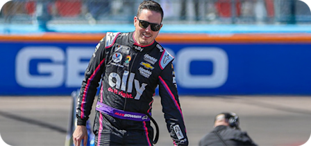 Alex Bowman at the track.