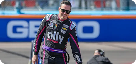 Alex Bowman at the track.