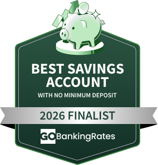 Best Savings Account Award 2026 Finalist issued to Ally Bank by GOBankingRates